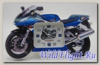 Часы в форме мотоцикла MOTO MODEL (синий)