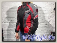 Куртка OSA текстильная черный/красный/серый (женская)