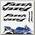 Комплект наклеек Crazy Iron YAMAHA FAZER VER2