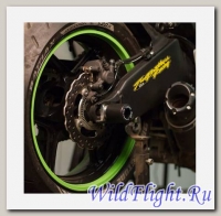 Слайдеры Crazy Iron в ось заднего колеса для Kawasaki ZX-6R ОТ 13 -15