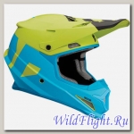 Шлем Thor SECTOR LEVEL S8 OFFROAD BLUE/LIME MATTE
