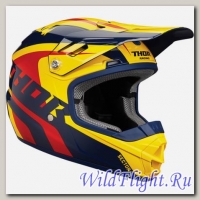 Шлем THOR YOUTH RICHOCHET NAVY/YELLOW HELMET