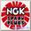 Наклейка эмблема NGK (9х9)