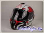 Шлем RSV Racer Dust бело-красный (Dust Red)