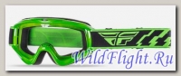 Очки для мотокросса FLY RACING FOCUS (2016) зеленые прозрачные