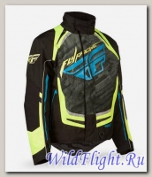 Куртка зимняя ATV/снегоход FLY RACING SNX PRO чёрная/желтая (2015)
