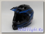 Шлем HIZER B6196 black/blue