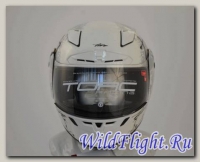 Шлем интеграл ТORC T-19 WHITE ANIME (ФИБЕРГЛАСС/НЕЙЛОН (прочност/ЛЕГКИЙ) белый с рисунком