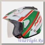 Шлем AFX FX-50 SIGNAL JET WHITE/GREEN/RED