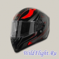 Шлем (интеграл) Origine STRADA Graviter черный/красный глянцевый