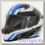 Шлем AFX FX-24 STINGER STREET HELMET WHITE/BLACK/BLUE