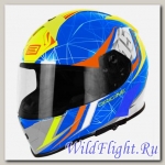 Шлем (интеграл) Origine GT Raider синий/желтый глянцевый