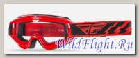 Очки для мотокросса FLY RACING FOCUS (2016) красные, прозрачные