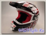 Шлем (кроссовый) FLY RACING F2 CARBON ACETYLENE белый/красный глянцевый (2015)