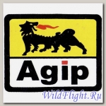 Наклейка эмблема Agip (7х8)