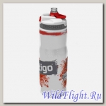 Бутыль для воды Contigo Devon Insulated с носиком легкосжимаемая бело-красная 650мл.