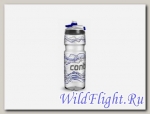 Бутыль для воды Contigo Devon с носиком легкосжимаемая серебристо-синяя 750мл.