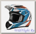 Шлем AFX FX-17 COMP OFFROAD PEARL WHITE/BLUE/ORANGE