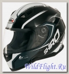 Шлем интеграл Shiro SH-881 Motegi (чёрный-белый)