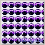 Наклейки набор (10х40) Стразы 6мм purple