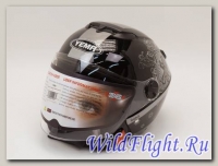 Шлем мото YEMA (617) чёрный