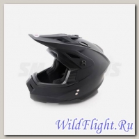 Шлем (кроссовый) Ataki MX801 Solid чёрный матовый