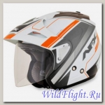 Шлем AFX FX-50 SIGNAL JET WHITE/ORANGE