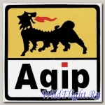 Наклейка эмблема Agip (12х12)
