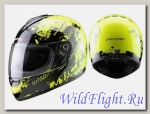 Шлем (интеграл) MI 136 Black&Yellow MICHIRU