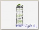 Бутыль для воды Contigo Devon с носиком легкосжимаемая серебристо-салатовая 750мл.