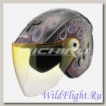 Шлем (открытый) MO 110 Flamelet Violet MICHIRU