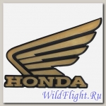 Наклейки (пара) (10х11) эмблемы Honda gold (метал)