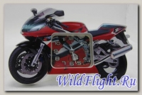 Часы в форме мотоцикла DELTABOX (красный)