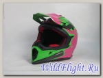 Шлем (кросс) UM Green\Pink